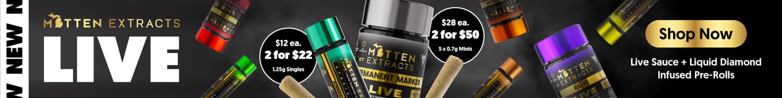 Pre-Roll Category - Mitten Extracts LIVE Promo