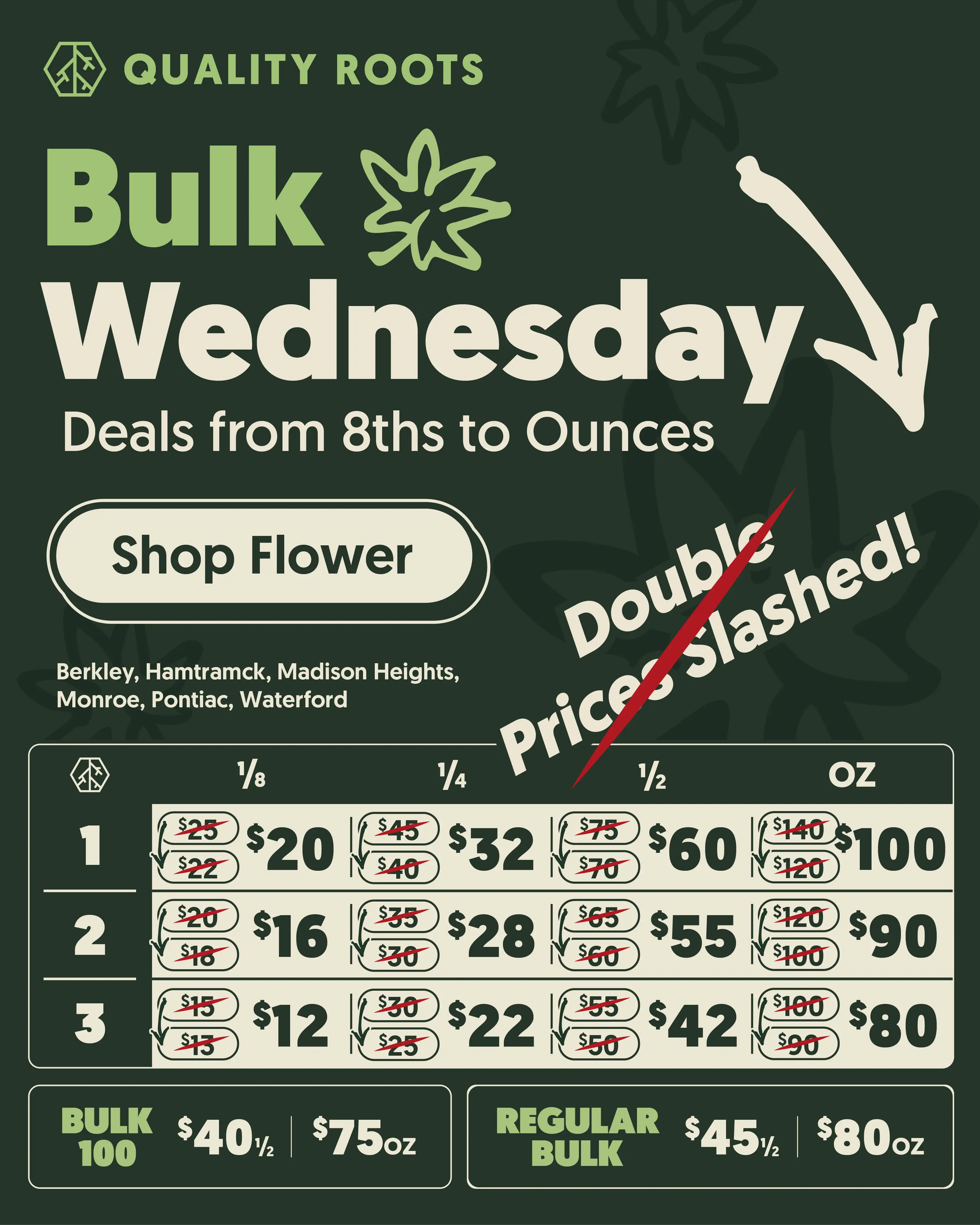 Homepage Secondary Hero: Bulk Wednesday (BK, MH, MR, HT, WF)