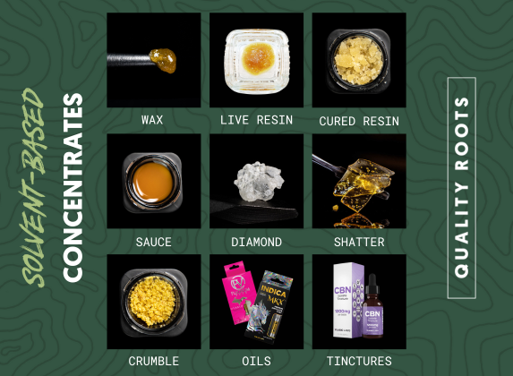 What Are Cannabis Concentrates, Oils, And Extracts? • Quality Roots