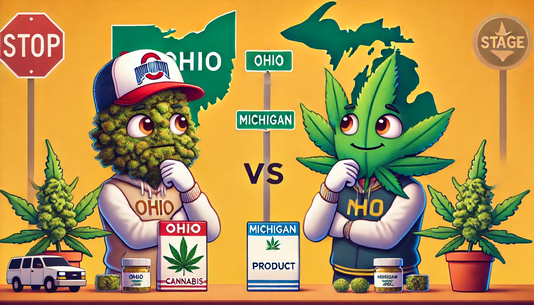 ohio vs michigan cannabis